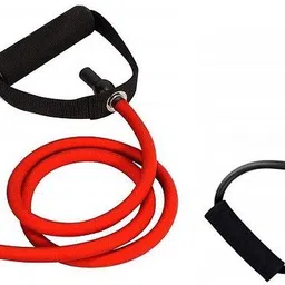 fitnesstricks STRETCHING & MUSCLE SINGLE TONING TUBE WITH RESISTANCE TUBE Fitness Accessory Kit Kit-picture-18