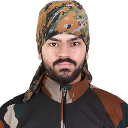 Printed Cotton Blend Men Multicolor Scarf-image-10