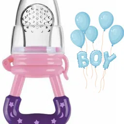 aapni dukan SST Sales Baby Food And Fruit Nibbler & Pacifier Teether BPA Free Nibbler BD76 Feeder-picture-16