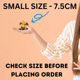 funfob Pokemon Pikachu Action figure toy height 7-8cm (Poke Orange Round Stand) image 4