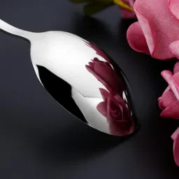 motka Sterling Silver Silverware Set | 20-Pcs Flatware With Unique Checks Print Handle Stainless Steel Cutlery Set image 3