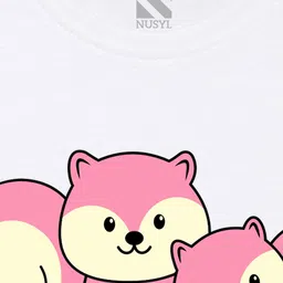 NUSYL Girls Pack Of 3 Printed T-shirt image 2