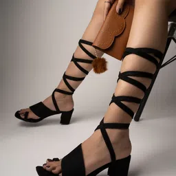 Shoetopia Girls Lace-Ups Block Suede Gladiators-picture-25