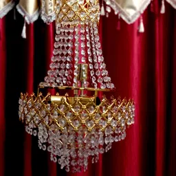 Future Leader Crystal Gold Jhoomar Lights,Chandelier Ceiling Lamp. Chandelier Ceiling Lamp image 4