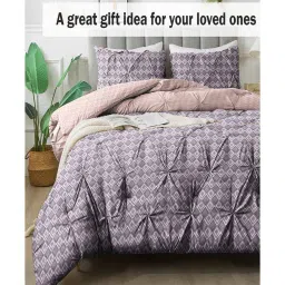 the white moss Hannah Pleat Pinch luxurious Winter King Comforter with 2 Pillow Cover image 4