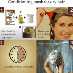 indo organic Natural Mulethi Powder For Skin Whitening Licorice Powder For Body, Skin, and Hair. image 4