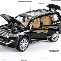 skbd 1:32 Diecast Metal Cruiser Car Alloy Pull Back Openable Door Light Sound Toy Car image 3