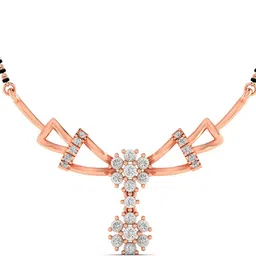 amarta Gayatri Magnificent 1 Precious Mangalsutra Pendant (Without Chain) 18kt Diamond Rose Gold Pendant-picture-27