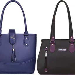 lazzaroo Women Blue, Brown Shoulder Bag image 1