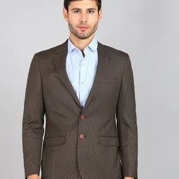 raymond Men Houndstooth Single Breasted Formal Blazer image 1
