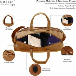 goblin 31.5 L Hand Duffel Bag - WAYFARE - Brown image 3