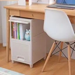 semizoxis 1 Door 1 Shelf Plastic Collapsible Cupboard Cloth stand One Cabinet PC Collapsible Wardrobe image 4