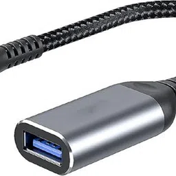 Orionis Type C 0.1 m Nylon Braided USB Type C to USB 3.0 OTG Cable, Adapter, Connector, Fast Charging-picture-26
