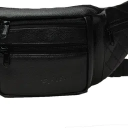 F Gear Czar Art Leather Black Adjustable Strap Waist Bag-image-65