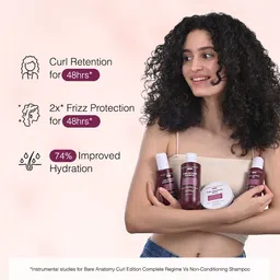 bare anatomy Curl Defining Shampoo | Curl Retention & 2X Frizz Protection For 48 Hours image 2