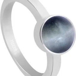 freedom Natural Certified Cats Eye (Lehsunia) Gemstone 10.25 Ratti or 9.32 Carat for Male & Female Sterling Silver Ring image 2