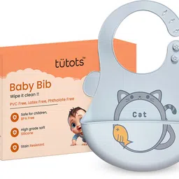tutots Premium Silicone Baby Bib for Infants and Toddlers BPA Free, PVC Free Waterproof-picture-15