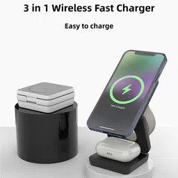 ChargeXcel 3 in 1 foldable magnetic charging stand Charging Pad image 3