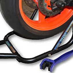grandpitstop Free Chain Cleaning Brush Red with Rear Paddock Combo image 1