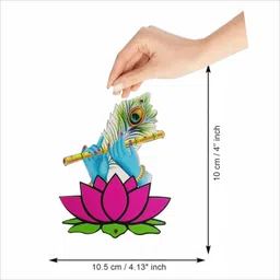 happy customise MDF Krishna Bansuri Cutout for Home decor Festival Gift Wedding Decorations DIY Pack of 6 image 4