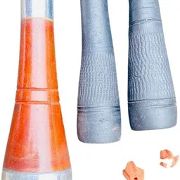 keshu handicraft Classic Wooden Chillum – 12 cm And 2 Clay Reusable Chillums withi Stopper Silver Outside Fitting Hookah Mouth Tip image 4