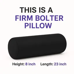 wakefit Foam Bolster Pack of 1 Solid image 3