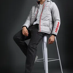 ducati Men Solid Puffer Jacket image 2