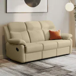 Alpine Leatherette 3 Seater Recliner In Mist Colour-image-30