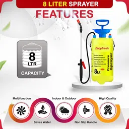 agrogold Manual High Pressure Spray Pump Machine Agricultural Knapsack Garden Sprayer 8 L Hand Held Sprayer image 2
