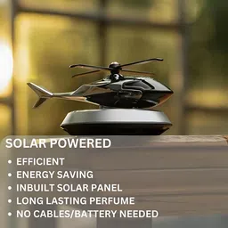budwill Helicopter Solar Energy Rotating Aromatherapy Aviation Al Alloy Diffuser image 2