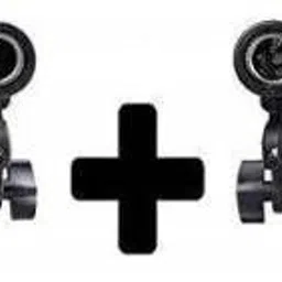 WON E27 2 in 1 Set of 2 Pcs Photo Studio Bulb Holder Base Socket Lamp Bulb Holder Adapter for Photo Video Studio Softbox Video Light - Black Camera Rig Black Reflector Umbrella-picture-22