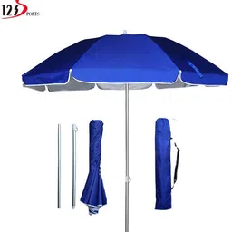 rainpopson 42in Large Windproof Garden Umbrella Outdoor Adjustable Tilt Waterproof Umbrella image 3
