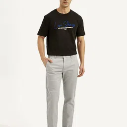 levi's Men Slim Fit Grey Cotton Blend Trousers image 2