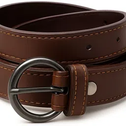 oakhide Women Casual, Evening, Formal, Party Black Artificial Leather, Texas Leatherite Belt image 2