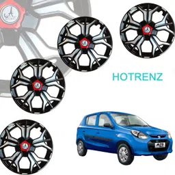 hotrenz CAR WHEEL CAP/ WHEEL COVER SHARP DEGINE "SILVER_BLACK_COLOUR" 12 INCH Wheel Cover For Maruti Alto 800, Alto, Eon, Omni, Zen-picture-27