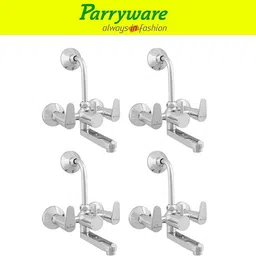 parryware Uno Wall Mixer 2 in 1 with Overhead Shower Provision set of 4 pic 282 Wall Mixer with Overhead Shower Provision Wall Mixer Faucet-picture-16