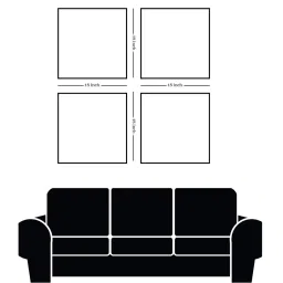 nestroots Mandala Flower Canvas Set Printed Wall Painting Set of 4 Gold Frame image 2