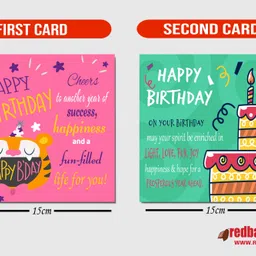 redbakers.in Happy Birthday Amazing Greeting Cards set of 6 Greeting Card image 3