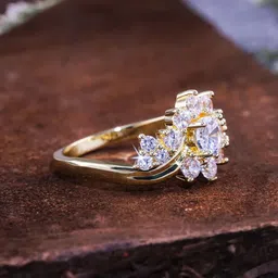 siddheshwar Sterling Silver Diamond Sterling Silver Plated Ring image 5