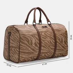 esbeda 39 L Gym Duffel Bag - Branding Printed Duffle Bag - Brown image 4