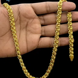 rkb sales 1gm gold plated High Quality Indian Polished chain men Gold-plated Plated Alloy Chain-picture-18
