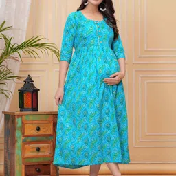 urbanrang Women Floral Print Pure Cotton Anarkali Kurta-picture-11