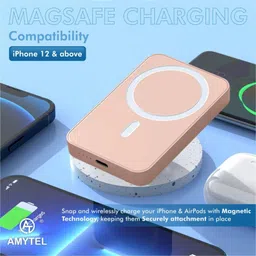 amytel 10000 mAh 25 W Wireless With MagSafe Compact Pocket Size Power Bank image 5