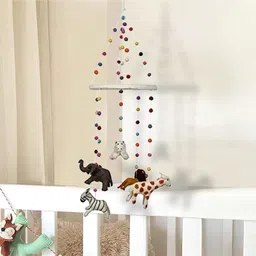 the hobby bounty Zoo animals hanging woollen Rattle for newborn baby Rattle image 3
