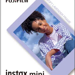 FUJIFILM Instax Mini Soft Lavender 10x1 Film With Rabbit Design Hanging Paper Bunting Film Roll image 2