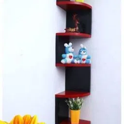 classiconline New Shelves Book Shelf Corner And Decorative Engineered Wood Open Book Shelf-picture-15