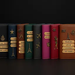 celed Men & Women Travel Green, Grey Genuine Leather Document Holder image 2