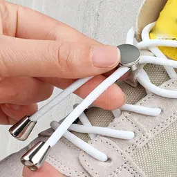 Kickzu Double Hole Drawstring Stopper Cord Lock, No Tie Shoe Laces, Shoelaces Buckles, Shoe Lace image 4