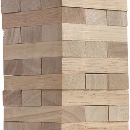 hasbro gaming Jenga Mini Game, Hardwood Blocks, Stacking Tower Game for Kids Ages 6 and Up, 1 or More Players Strategy & War Board Game image 3