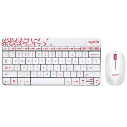 logitech MK240 Wireless Keyboard & Mouse Combo (1000 DPI, Spill Resistant, White/Vivid Red)-picture-13